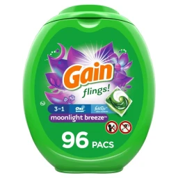 Gain Gain flings! Moonlight Breeze Liquid Laundry Detergent Pacs 96ct
