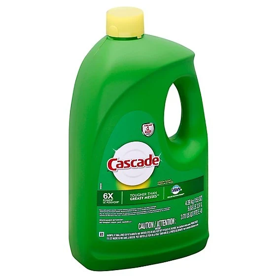 Cascade Dishwasher Detergent Gel Lemon Scent 155oz