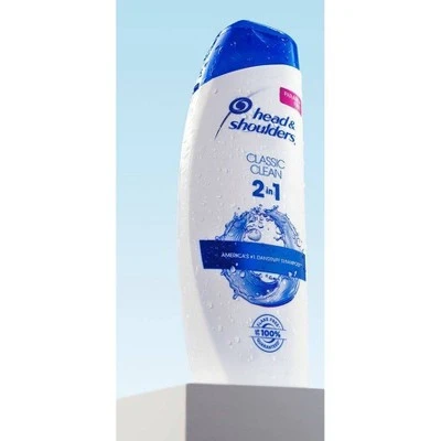 Head & Shoulders Classic Clean Anti Dandruff 2 in 1 Paraben Free Shampoo & Conditioner  23.7 fl oz