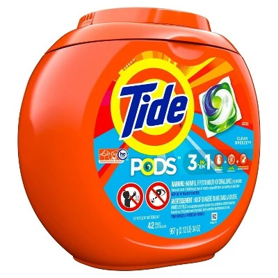Tide Pods Clean Breeze Laundry Detergent Pacs 42ct