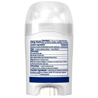Secret Clinical Strength Sensitive Unscented Soft Solid Antiperspirant & Deodorant  1.6oz