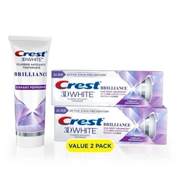 Crest Crest 3D White Brilliance + Advanced Stain Protection Premium Vibrant Peppermint Toothpaste