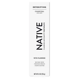 Native Native Charcoal with Mint Fluoride Toothpaste  4.1 oz