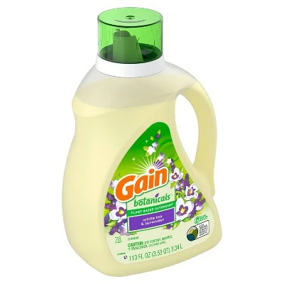 Gain Botanicals Plant Based White Tea & Lavender Liquid Laundry Detergent 120 Fl oz
