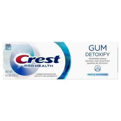 Crest Gum Detoxify Gentle Whitening Toothpaste For Gum Care  4.1oz
