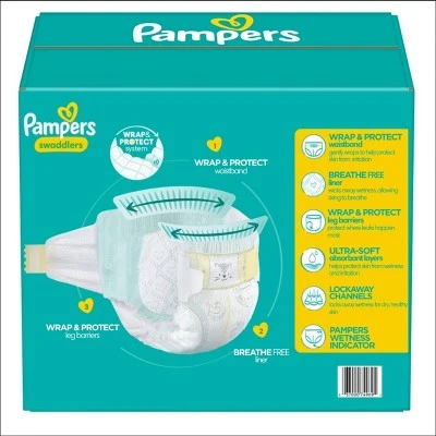 Pampers Swaddlers Diapers  (Select Size & Count)