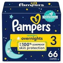 Pampers Pampers Swaddlers Overnight Diapers  (Select Size & Count)