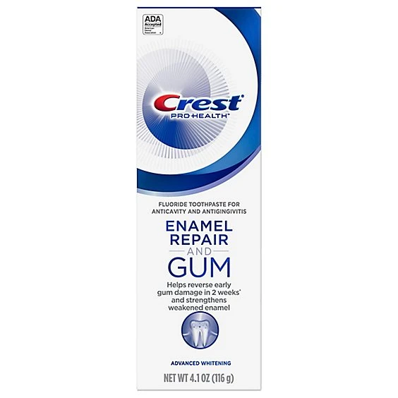 Crest Gum & Enamel Repair Toothpaste for Gum Care Advanced Whitening 4.1oz