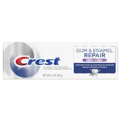 Crest Gum & Enamel Repair Toothpaste For Gum Care Intensive Clean 4.1oz