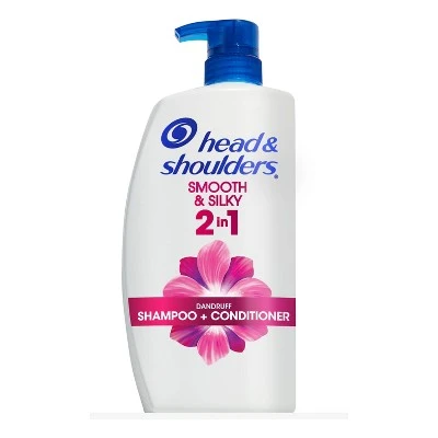 Head & Shoulders Smooth & Silky Paraben Free 2in1 Dandruff Shampoo & Conditioner  31.4 fl oz