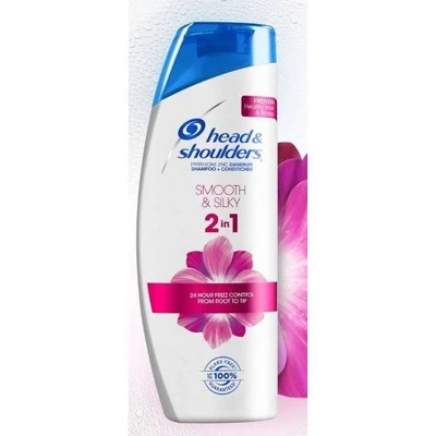 Head & Shoulders Smooth & Silky 2in1 Dandruff Shampoo & Conditioner  12.8 fl oz
