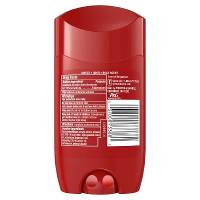 Old Spice Red Collection Captain Invisible Solid Deodorant  2.6oz