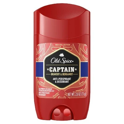 Old Spice Red Collection Captain Invisible Solid Deodorant  2.6oz