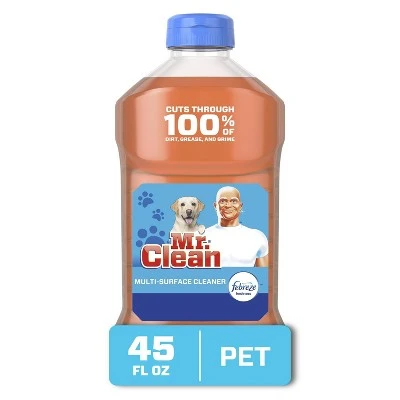 Mr Clean with Febreze Freshness Odor Defense Pet Liquid Multi Surface Cleaner 45 fl oz