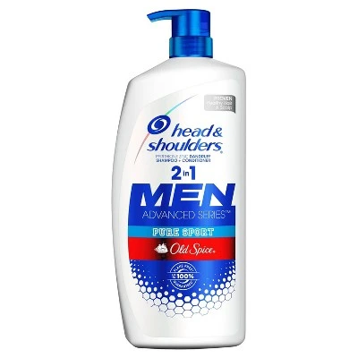 Head & Shoulders Old Spice Pure Sport Dandruff 2 in 1 Shampoo + Conditioner  31.4 fl oz