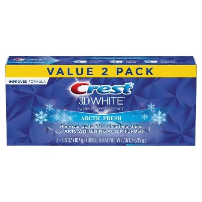 Crest 3D White Arctic Fresh Whitening Toothpaste Icy Cool Mint  4.1oz