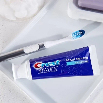 Crest 3D White Stain Eraser Whitening Toothpaste Icy Clean Mint 3.5 oz