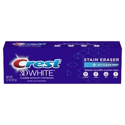Crest Crest 3D White Stain Eraser Whitening Toothpaste Icy Clean Mint 3.5 oz