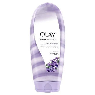 Olay Moisture Ribbons Plus Shea + Lavender Oil Body Wash  18 fl oz