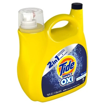Tide Simply + Oxi Refreshing Breeze Liquid Laundry Detergent  150 fl oz