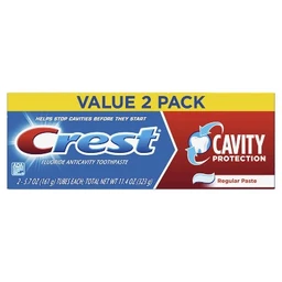 Crest Crest Cavity Protection Toothpaste, Regular Paste, 5.7 oz, Pack of 2