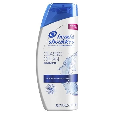 Head & Shoulders Classic Clean Daily Use Anti Dandruff Paraben Free Shampoo  23.7 fl oz