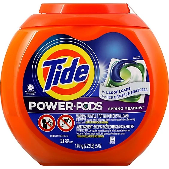 Tide Power Pods Spring Meadow Laundry Detergent Liquid Pacs Designed for Large Loads  21ct