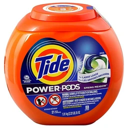 Tide Tide Power Pods Spring Meadow Laundry Detergent Liquid Pacs Designed for Large Loads  21ct