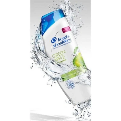 Head & Shoulders Green Apple Daily Use Anti Dandruff Paraben Free Shampoo  13.5 fl oz