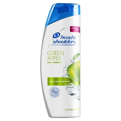 Head & Shoulders Green Apple Daily Use Anti Dandruff Paraben Free Shampoo  13.5 fl oz