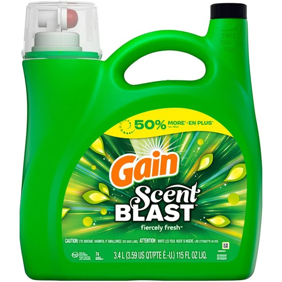 Gain Scent Blast Fiercely Fresh Liquid Laundry Detergent 115 fl oz