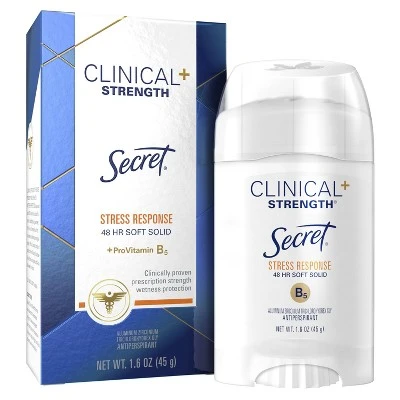 Secret Clinical Strength Antiperspirant & Deodorant Soft Solid Stress Response 1.6oz