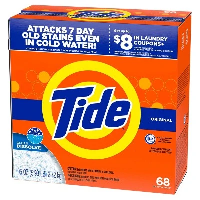Tide Turbo Original High Efficiency Powder Laundry Detergent