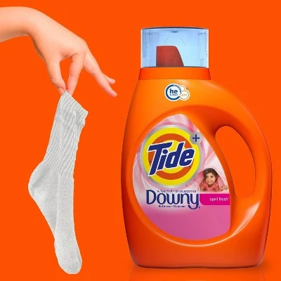 Tide Plus Downy April Fresh High Efficiency Liquid Laundry Detergent