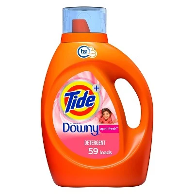 Tide Plus Downy April Fresh High Efficiency Liquid Laundry Detergent