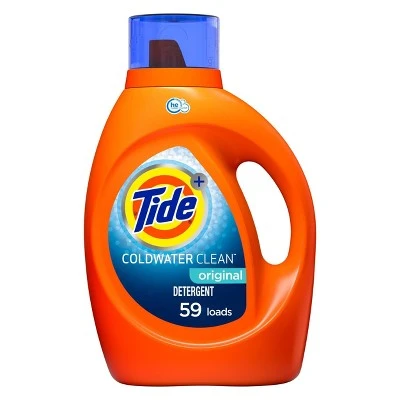 Tide Coldwater Clean High Efficiency Liquid Laundry Detergent 92 fl oz