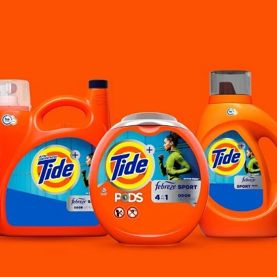 Tide Plus Febreze Sport Active Fresh High Efficiency Liquid Laundry Detergent