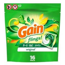 Gain Gain flings! Laundry Detergent Pacs Original