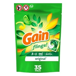 Gain Gain flings! Laundry Detergent Pacs Original 35ct