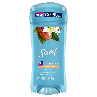 Secret Clear Gel Antiperspirant & Deodorant Cocoa Butter Scent 2.6oz