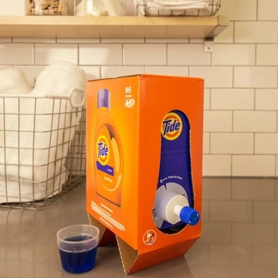 Tide Liquid Laundry Detergent Eco Box  Original Scent  105 fl oz