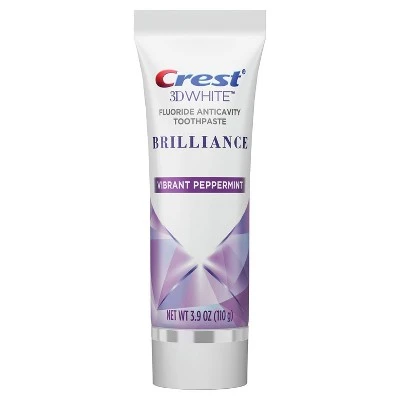 Crest 3D White Brilliance + Advanced Stain Protection Premium Vibrant Peppermint Toothpaste