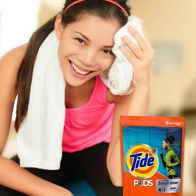 Tide Pods Laundry Detergent Pacs with Febreze Sport Odor Defense Active Fresh  32ct