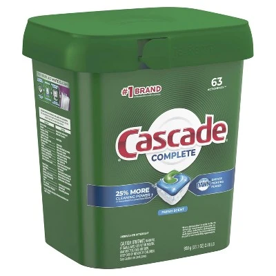 Cascade Complete Actionpacs Fresh Scented Dishwasher Detergent