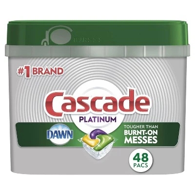 Cascade Platinum ActionPacs Lemon Scent Dishwasher Detergent
