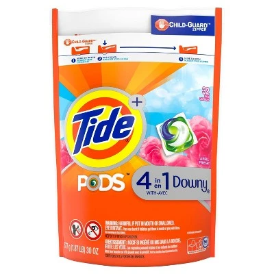 Tide Pods Laundry Detergent Pacs with Downy April Fresh
