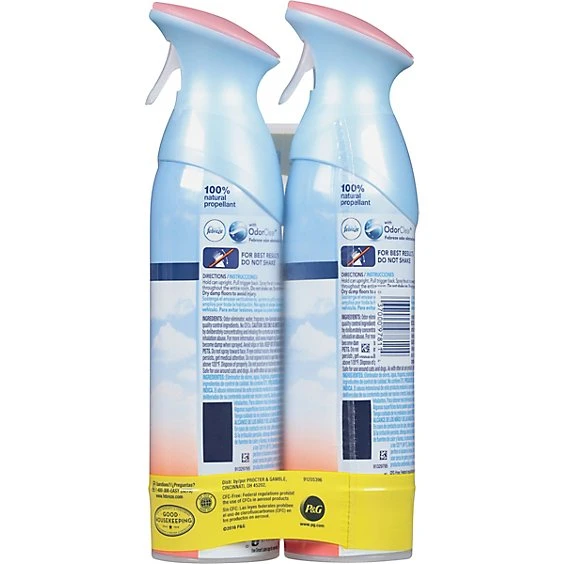 Febreze Odor Eliminating Air Freshener with Gain Scent  Island Fresh  2pk/8.8 fl oz