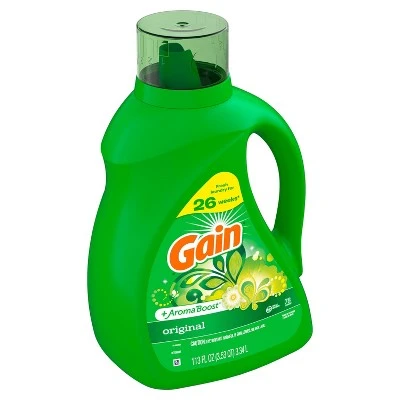 Gain Original + Aroma Boost Liquid Laundry Detergent