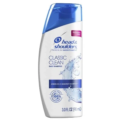 Head & Shoulders Classic Clean Daily Use Anti Dandruff Paraben Free Shampoo  3 fl oz