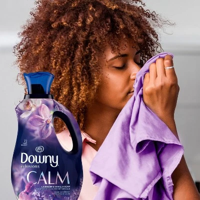 Downy Infusions Liquid Fabric Softener, Calm, Lavender & Vanilla Bean  48oz